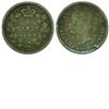 Image 1 : Error 5-cent 1899 Spectacular Lamination error on the obverse side.