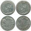 Image 1 : Error Pair of 1917 George 5th Silver 10-cent coins with identical die rotations. Both coins are ICCS
