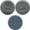 Image 2 : Error Group lot of 3 Error coins from India. Set includes a 1 Rupee Capped Die and what appears to b