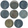 Image 1 : Error; Group Lot of 8x India Off Center Error Coins. Set Includes various low denomination coins tha