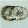Image 1 : Bullion Error; Unique Minting Error!! 3 Bonded Capped Die Silver Rounds. This spectacular Error feat