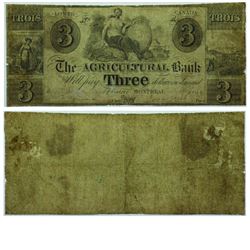 1841 Agricultural Bank $3. 15-10-06, F