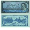 Image 1 : 1954 Bank of Canada Devil's Face $5. BC-31b, Beattie-Coyne, Prefix G/C, BCS CUNC-63, Original.  S/N: