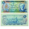 Image 1 : 1972 Bank of Canada $5 Replacement note. BC-48bA, Prefix *CU, Almost UNC.  S/N: *CU2962654. An origi