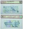 Image 1 : 1986 Bank of Canada $5 Changeover note. BC-56c-i, Bonin-Thiessen, Prefix ANH, BCS CUNC-63, Original.