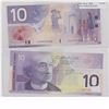 Image 1 : 2001 Bank of Canada $10 Replacement note.  BC-63aA, FDZ(9.00M-9.60M), CUNC.  S/N: FDZ9230266. A prim