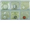 Image 1 : RCM 1957 Set Canada 1-cent PL-65 Cameo, 5-cent PL-65, 10-cent PL-66, 25-cent PL-65 Cameo, 50-cent PL