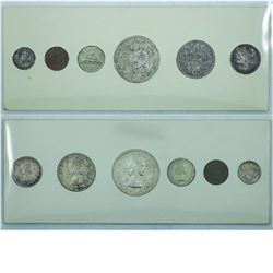 RCM 1958 Royal Canadian Mint Proof-Like Set in original Mint cardboard holder. All coins are lightly