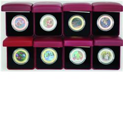 RCM Lot Canada 2007-2014 50-cent Holiday Commemorative Coins with all original mint packaging. 8 pcs