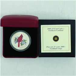 RCM Issue 2008 Canada 25-Cent Northern Cardinal coin with all original mint packaging