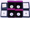 Image 1 : RCM Lot; 4 x 2012-2015 Venetian Glass $20 Fine Silver Coins. You will receive the 2012 Aster with Gl