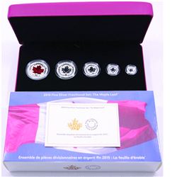 RCM Issue 2015 Fine Silver Fractional Maple Leaf Set with all original mint packaging (TAX Exempt)