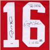 Image 2 : Joe Montana & Dwight Clark Signed "The Catch" 49ers Jersey With (2) Inscriptions (PSA COA)