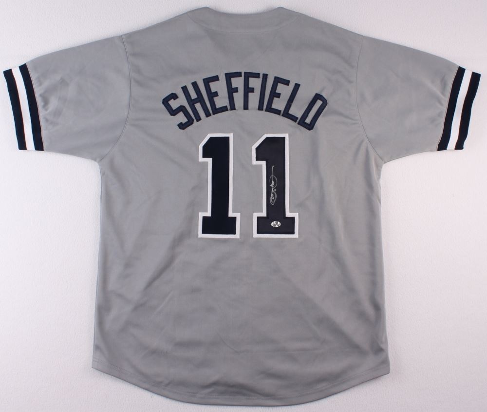 Gary Sheffield Signed Yankees Jersey Sheffield Hologram