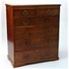 Image 1 : 19th century oak chest, fitted two short above four graduated long cockbeaded drawers…