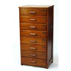 1930s oak eight drawer filing cabinet…