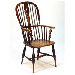 19th century yew Windsor chair…