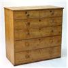 Image 1 : Stipped pine chest of two short above four long drawers…