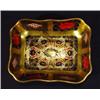 Image 1 : Royal Crown Derby rectangular shaped  Imari patterned dish, marks to base, 9cm long…