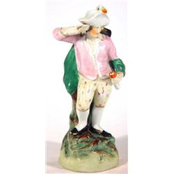 Hand painted 19th century Staffordshire figure of a dandy , 17cm high…