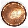 Image 1 : Circular hammered copper Newlyn tray decorated with Parish Church, Barnstaple, marks to base, 32c…