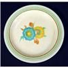 Image 1 : Hand painted Clarice Cliff 'Honeydew' patterned plate, 19cm diameter…