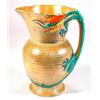 Image 1 : Large Burleighware hand painted jug with dragon handle, marks to base, 26cm high…