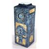 Image 1 : Large Troika square vase, decorated with incised abstract pattern in blues and oranges, 30cm high…