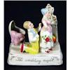 Image 1 : Two hand painted porcelain pin ladies, 12cm high…