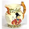 Image 1 : Small hand painted Crown Devon John Peel jug with fox handle by Walter Lamonby, 14cm high…