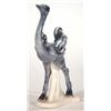 Image 1 : Hand painted Goebels grey and white glazed emu, marks to base, 18cm high…