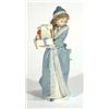 Image 1 : Hand painted Nao figurine of a girl clutching presents, marks to base, 23cm high…