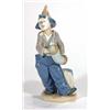 Image 1 : Hand painted Nao figurine of a clown with accordian, marks to base, 23cm high…