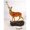 Image 1 : Hand painted Beswick stag on a rock, 34cm high, marks to base…