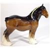 Image 1 : Hand painted Beswick shire horse mare, 23cm high, marks to base…