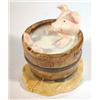 Image 1 : Hand painted Beswick Beatrix Potter 'Yock Yock in the Tub', 9cm diameter…