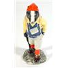 Image 1 : Hand painted Beswick 'Hiker Badger' figure, 13cm high, marks to base…