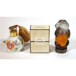 Selection of Chanel No. 5 Potter & Moores Panda scent bottles and one other…