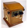 Image 1 : Mahogany cased Le Taxiphote stereo slide viewer…