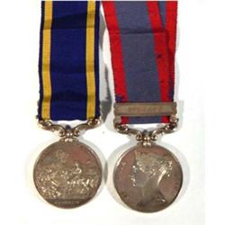 Victorian military medal group, comprised 1845/46 Sutlej,Sobraon bar and also 1848/49 Goojerat me…