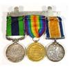 Image 1 : World War I military medal group, comprised War medal, Victory medal and India medal with Waziris…