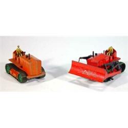 Dinky Supertoys 563 heavy tractor and a Dinky Supertoys 561 red Blawknox bulldozer…