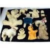 Image 1 : Box of assorted old child's teddy bears, dogs, glove puppets, etc…