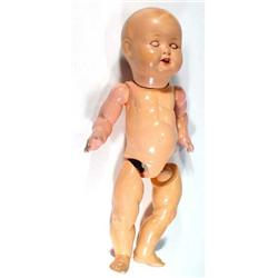 Composite headed H & W doll with open mouth and open and close eyes, marks to back of head, 57cm …