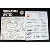 Image 1 : Nottingham Forest Football Club facsimile autograph team sheet and a Newcastle United Football Cl…