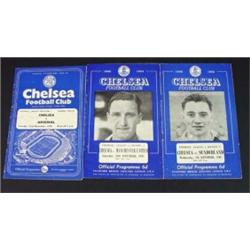 Chelsea Football Club 1949 football programme for Manchester United and one for Sunderland and a …