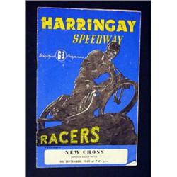 1949 Harringay Speedway programme…