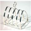 Image 1 : Silver four division toast rack, Birmingham, 1937…