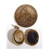 Image 1 : Victorian gold locket with hair and a King's Regiment Athletic Association medal…