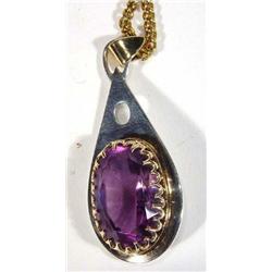 Amethyst droplet necklet…